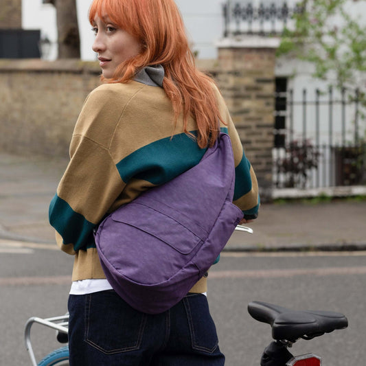 ヘルシーバックバッグ S テクスチャードナイロン アメジスト 着用イメージ