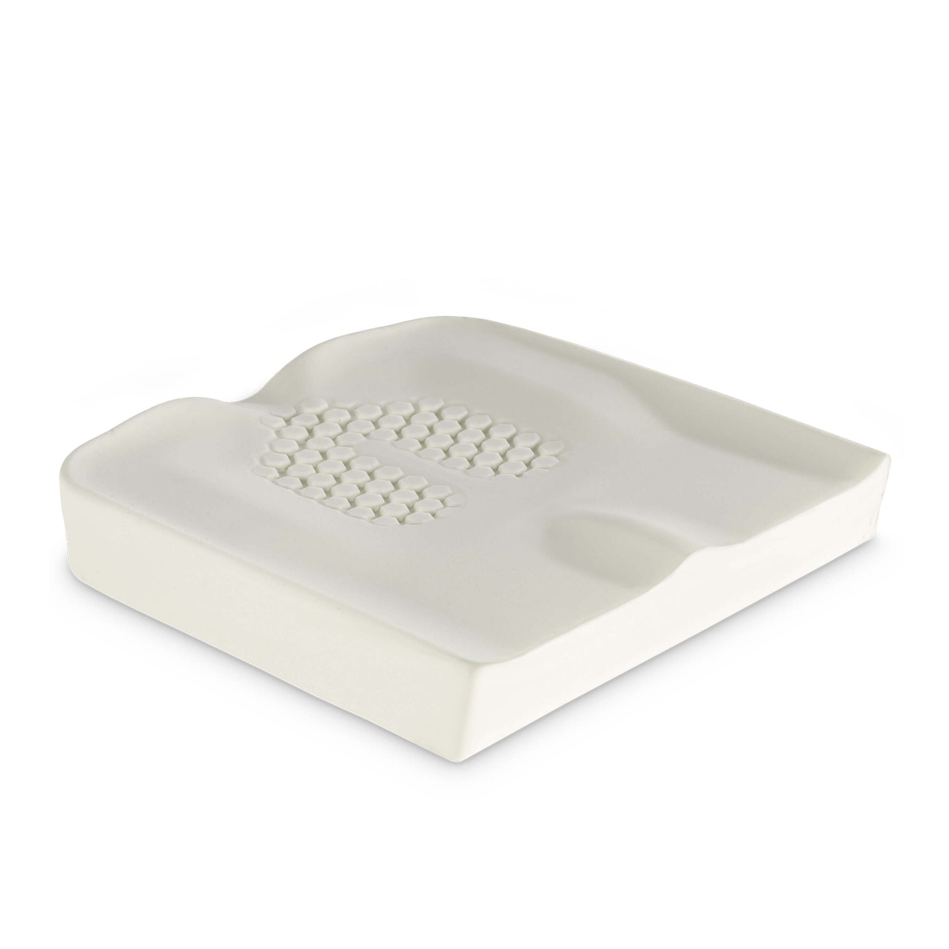 ユニークな六角形のフォーム形状が体を支えるアクシオムGクッション