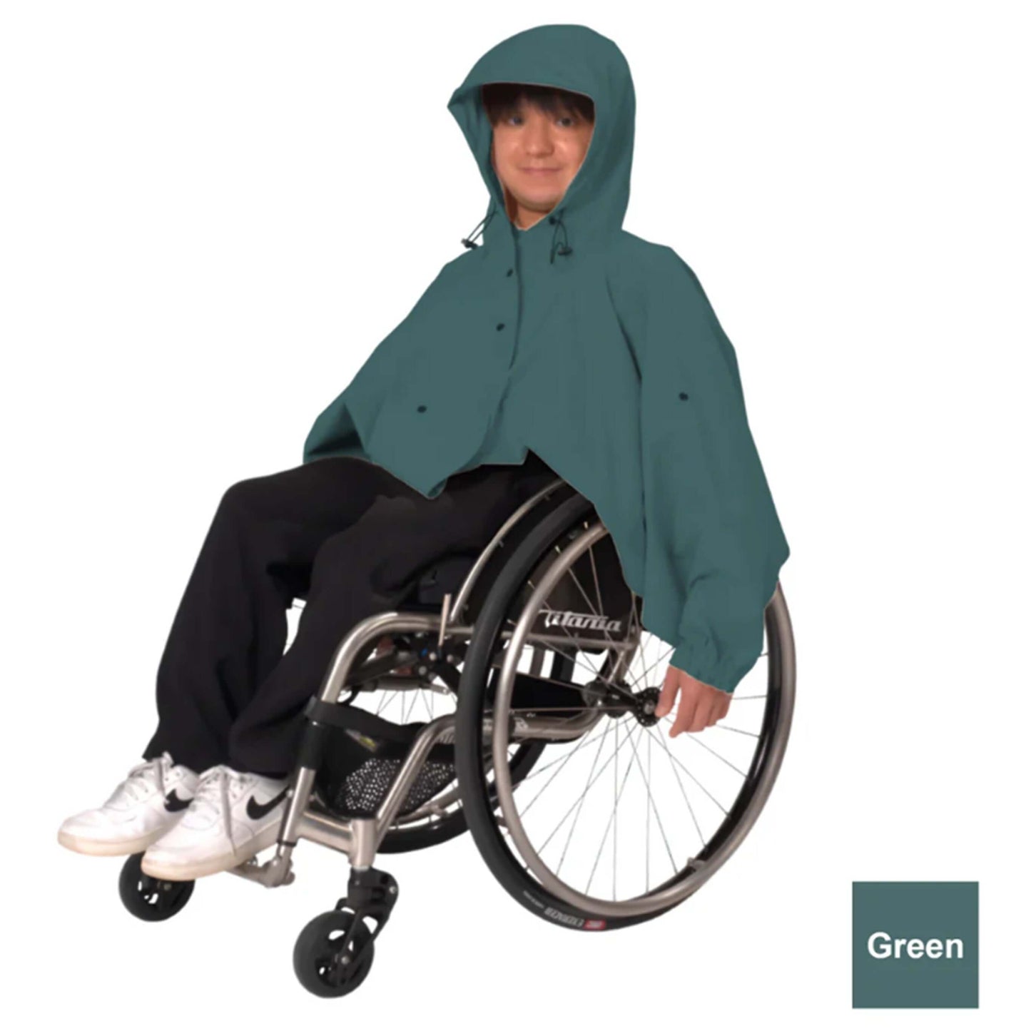 多機能レインウェア グリーン ジャケット