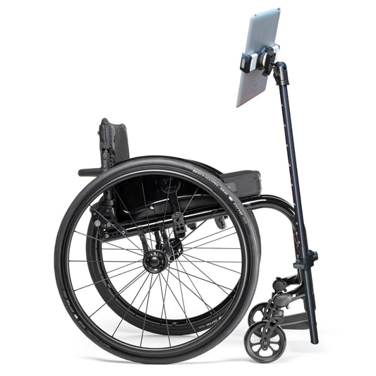 プラティークⅡ、車椅子に取り付けた画像