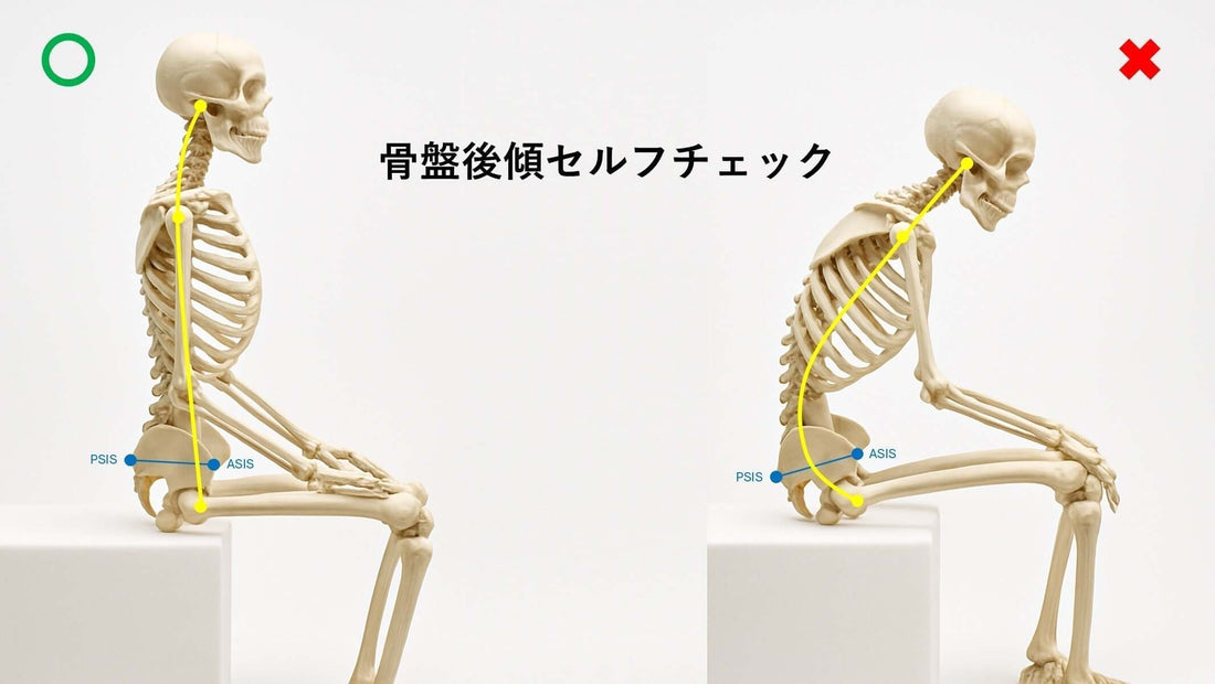骨盤後傾セルフチェック（写真付き）