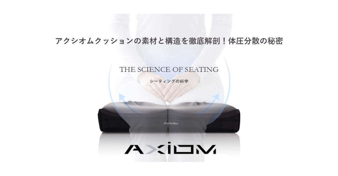 アクシオムクッションの素材と構造を徹底解剖！体圧分散の秘密を示す画像