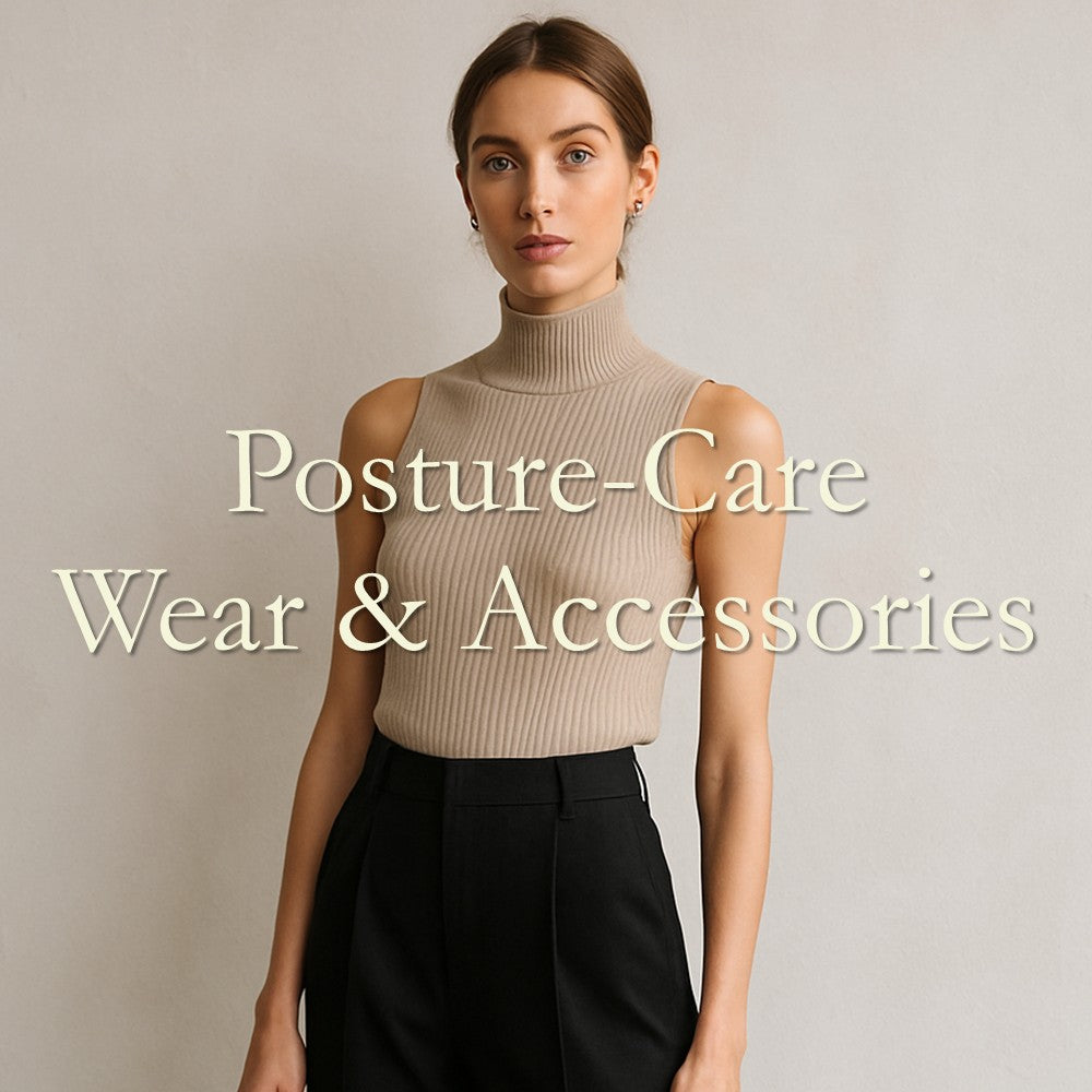 姿勢ケアサポート・アパレル＆アクセサリーのスタイリッシュなファッション例