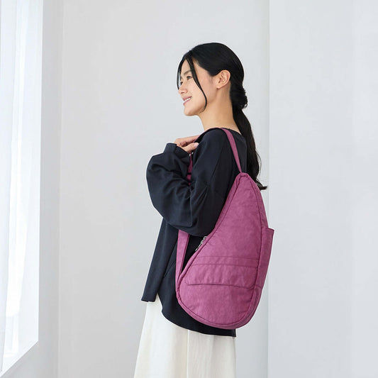 ヘルシーバックバッグ S テクスチャードナイロン マルベリー 着用イメージ