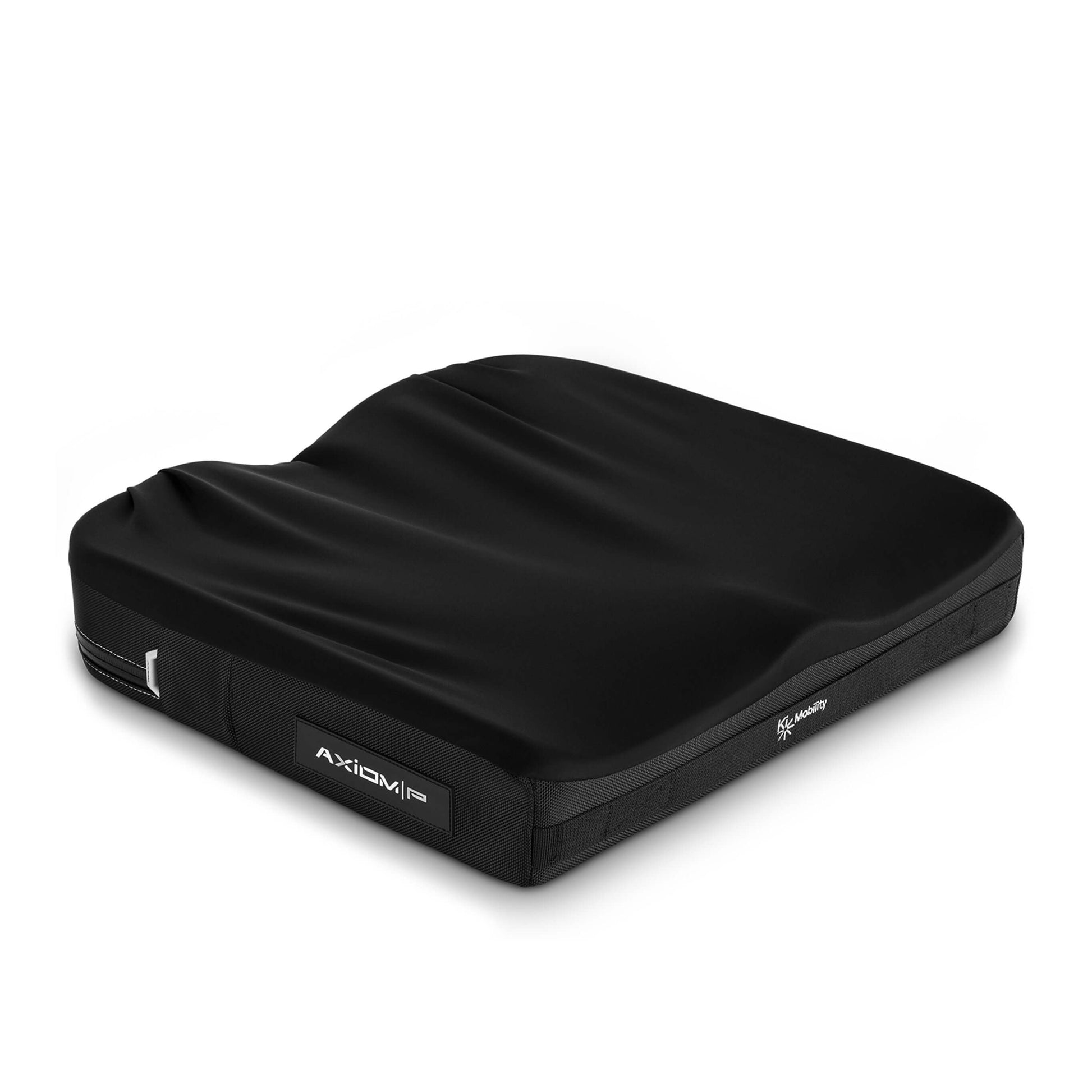 大転子での支持を増加させる形状のアクシオムPクッションが骨盤や大腿部をサポートします