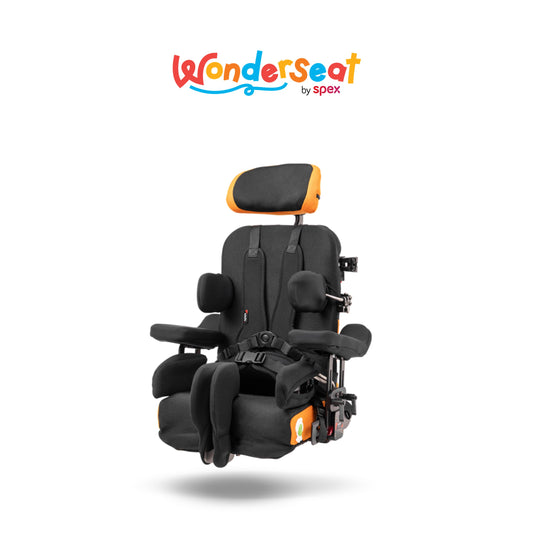 セミオーダー座位保持装置Wonderseat Spaceの画像、子どもたちの成長を支える高い姿勢サポート。Little Wave Flip