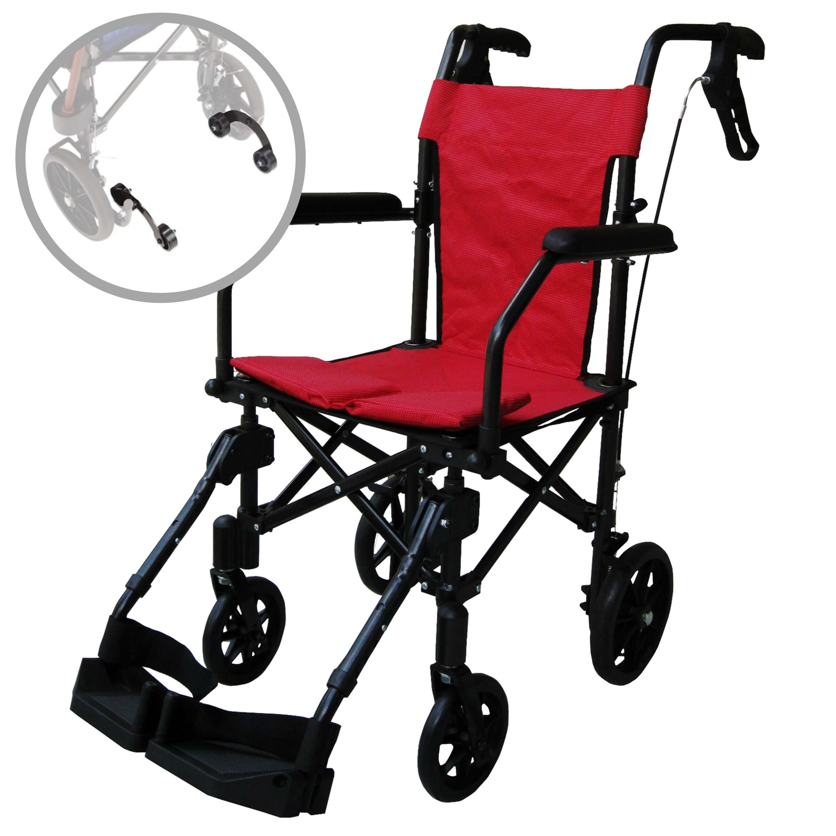 Handy Light plus 折り畳み式軽量介助車椅子 HLP09020 転倒防止バー搭載モデル！ハンディライトプラス HANDY LIGHT PLUS