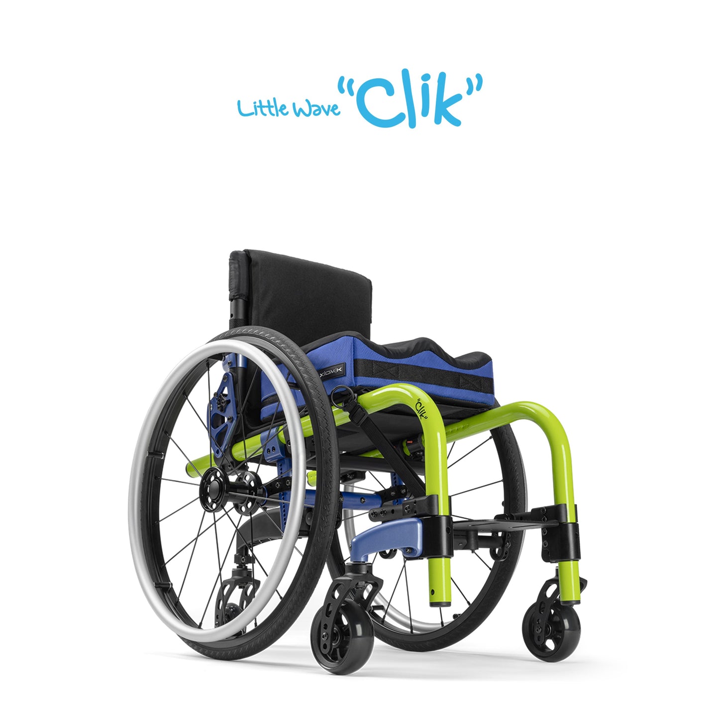 【セミオーダー車いす】Little Wave Clik リトルウェーブ クリック｜“カチッ”と合わせる次世代の成長調整。直感でフィットする児童用リジッド車いす