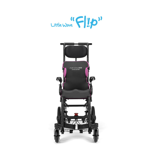 【セミオーダー車いす】Little Wave Flip リトルウェーブフリップ｜“ストローラー”の軽快さと“車いす”の機能を融合した児童用ティルト