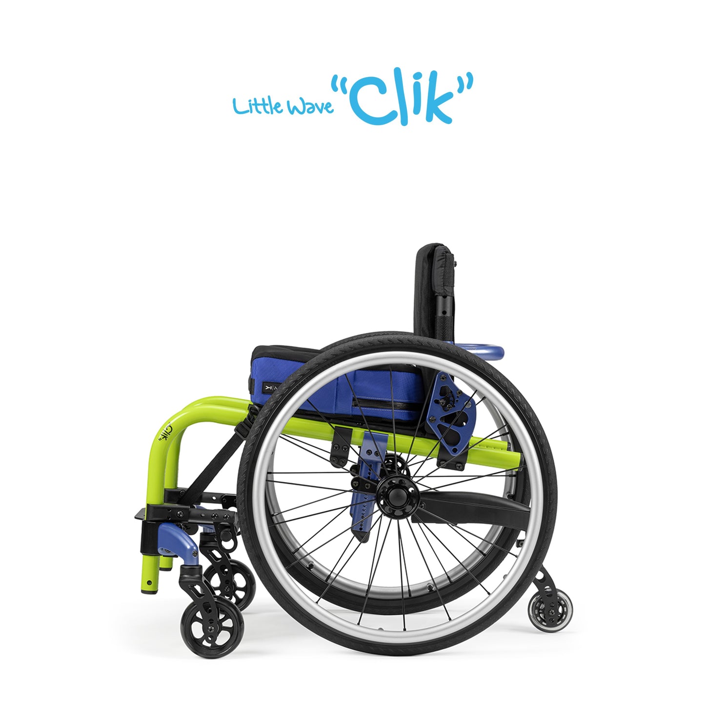 【セミオーダー車いす】Little Wave Clik リトルウェーブ クリック｜“カチッ”と合わせる次世代の成長調整。直感でフィットする児童用リジッド車いす