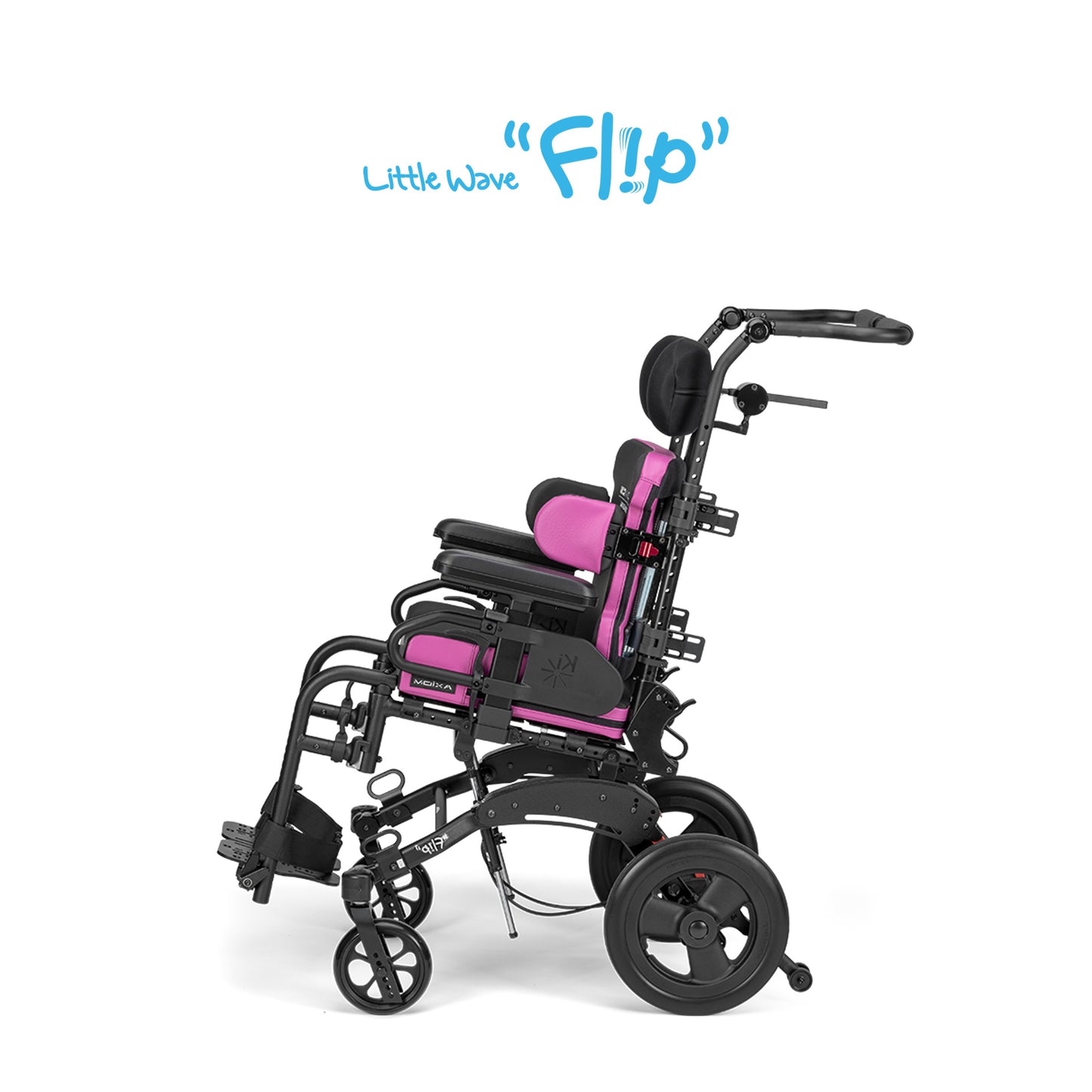 【セミオーダー車いす】Little Wave Flip リトルウェーブフリップ｜“ストローラー”の軽快さと“車いす”の機能を融合した児童用ティルト