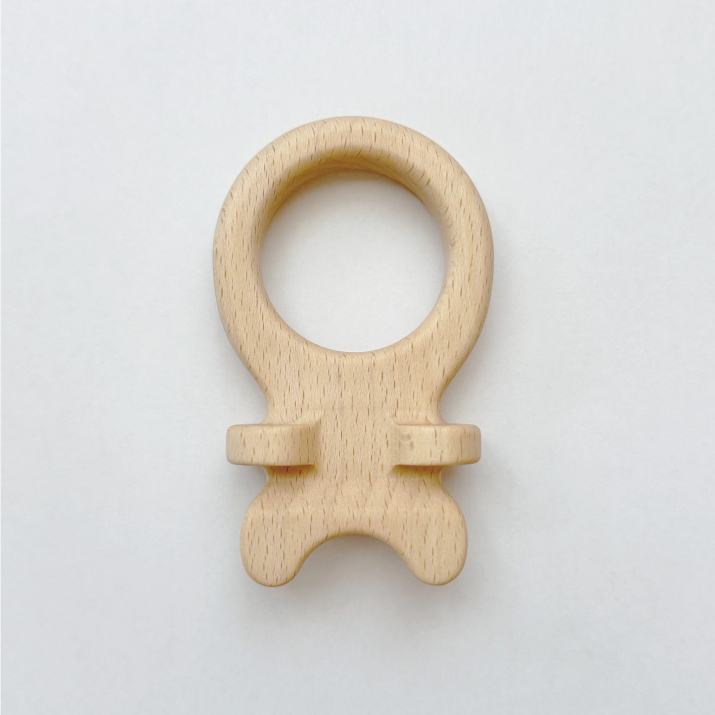 歯固め en ナチュラルの木製歯固め。無着色のブナ素材を使用した日本製の赤ちゃん用おもちゃ。