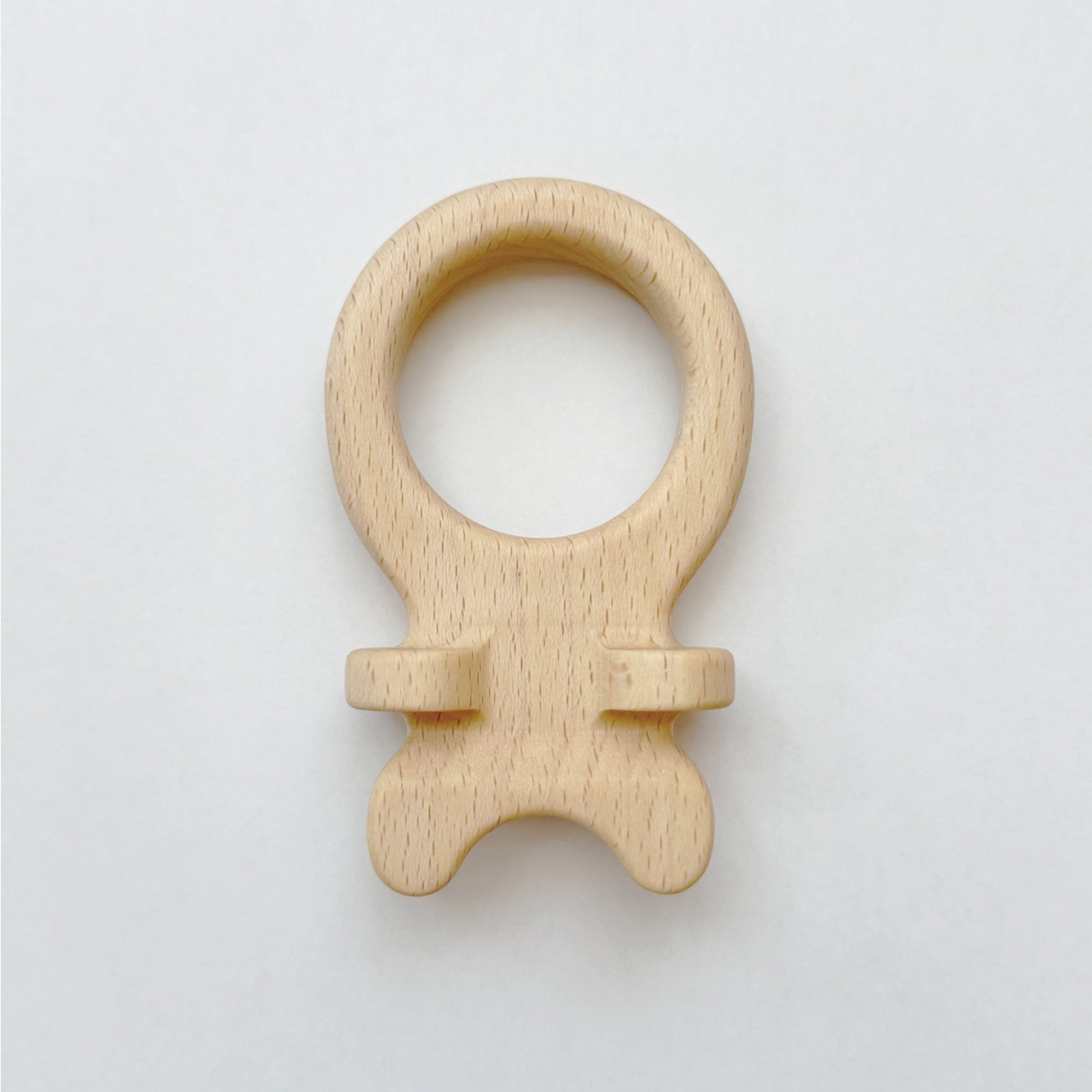 歯固め en ナチュラルの木製歯固め。無着色のブナ素材を使用した日本製の赤ちゃん用おもちゃ。