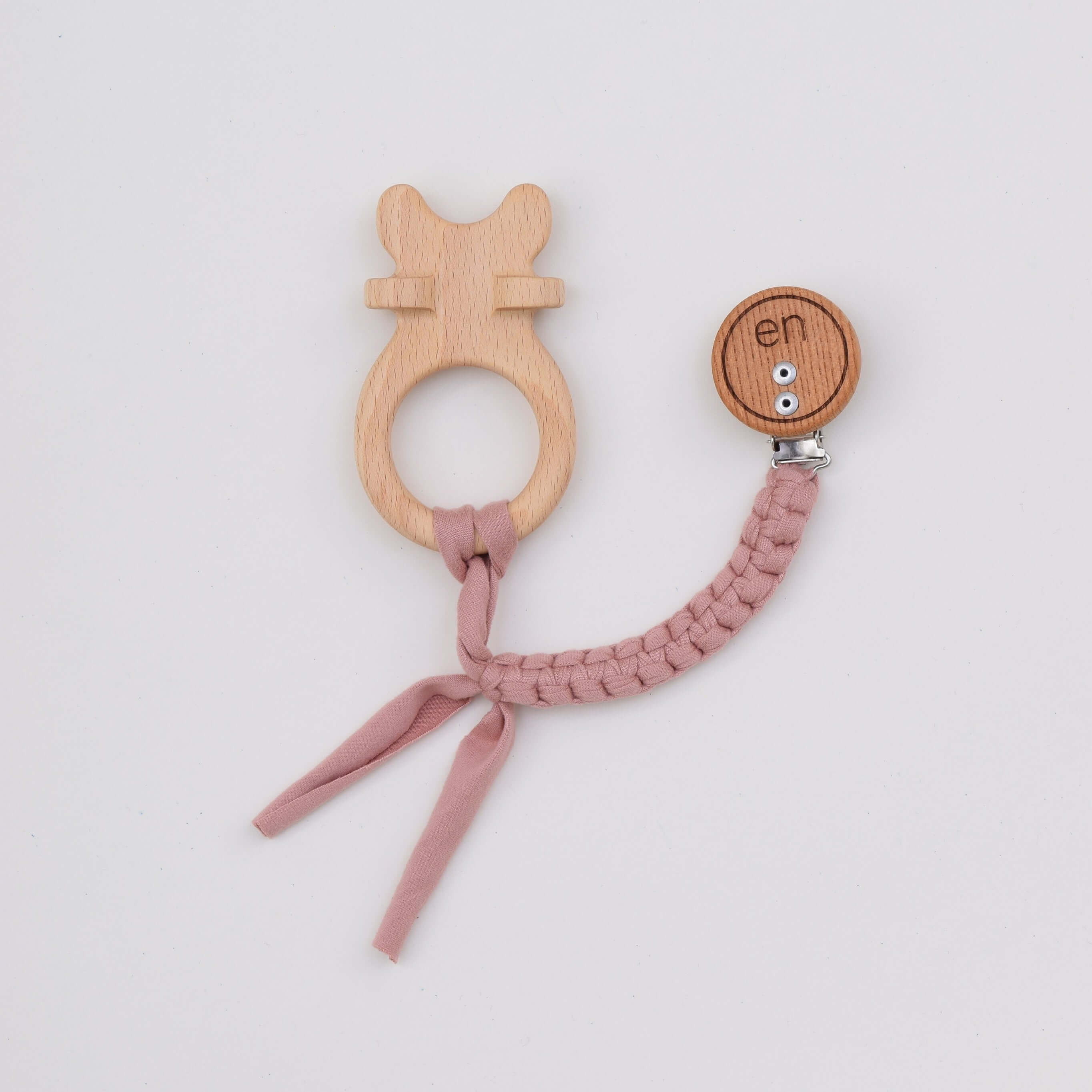 歯固め en ナチュラル｜無着色ブナ製・日本製｜口腔育成サポート玩具