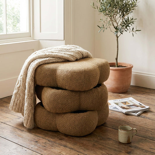 回転スツール イエローの360°回転クッションが魅力的なインテリアアイテム