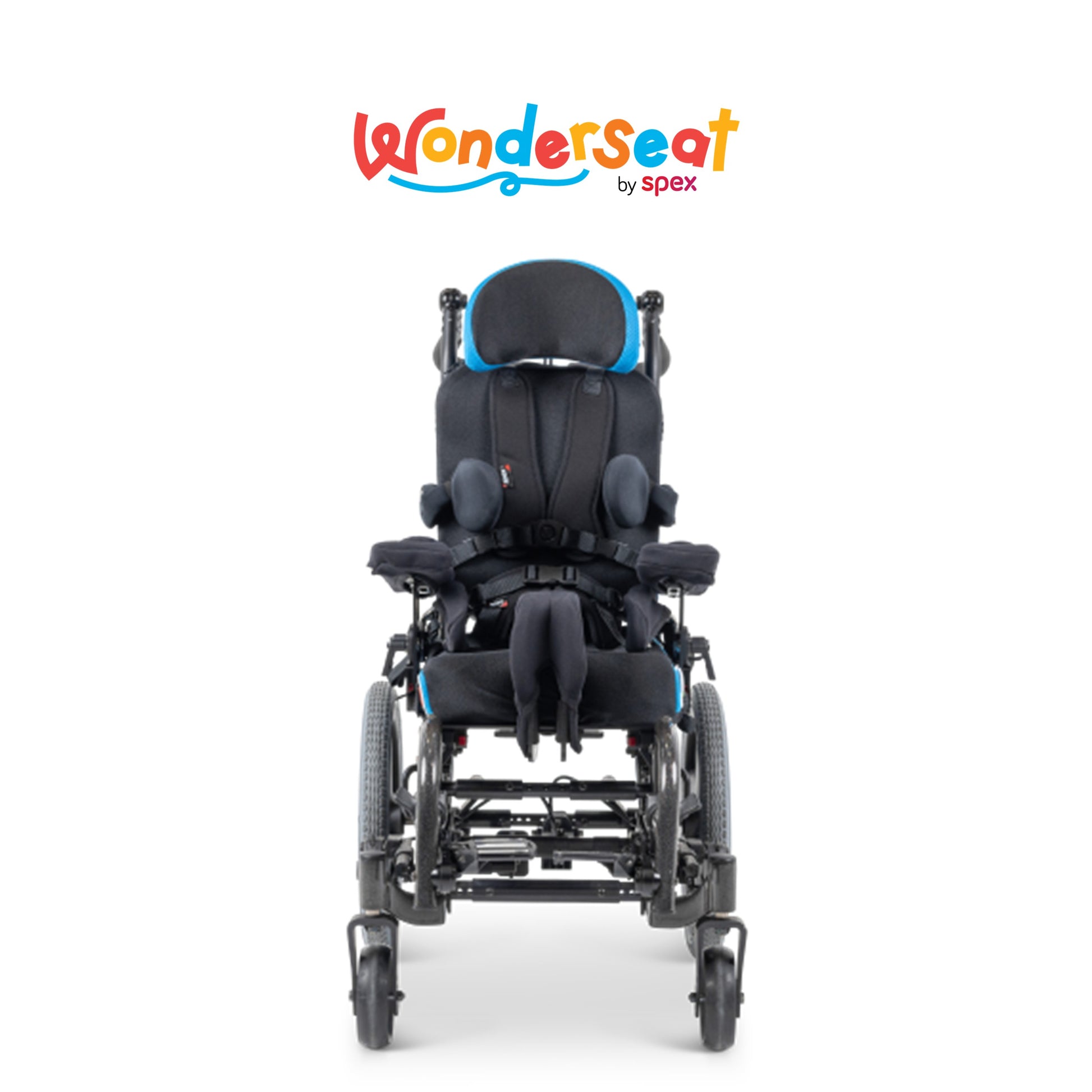 セミオーダー座位保持装置Wonderseat Space、子ども用姿勢サポート具、Little Wave Flipの特徴強調。