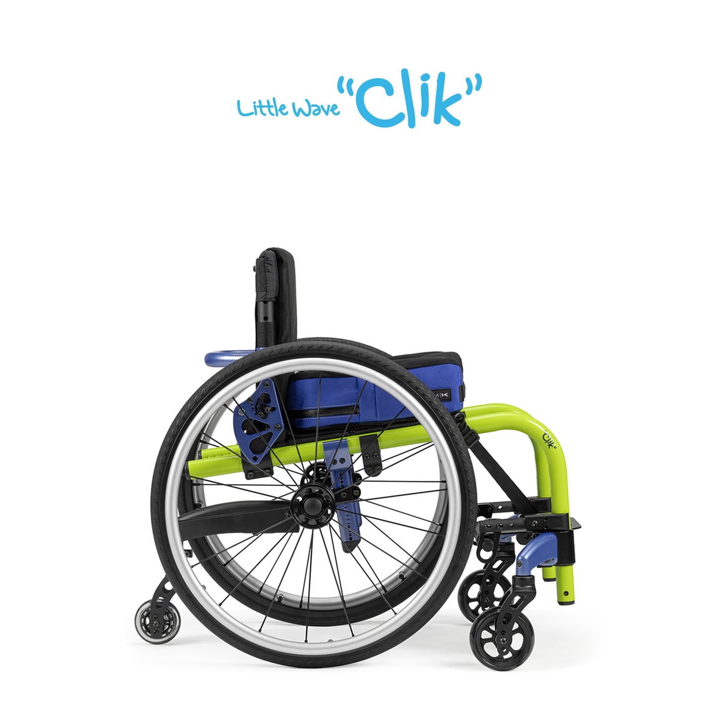 【セミオーダー車いす】Little Wave Clik リトルウェーブ クリック｜“カチッ”と合わせる次世代の成長調整。直感でフィットする児童用リジッド車いす
