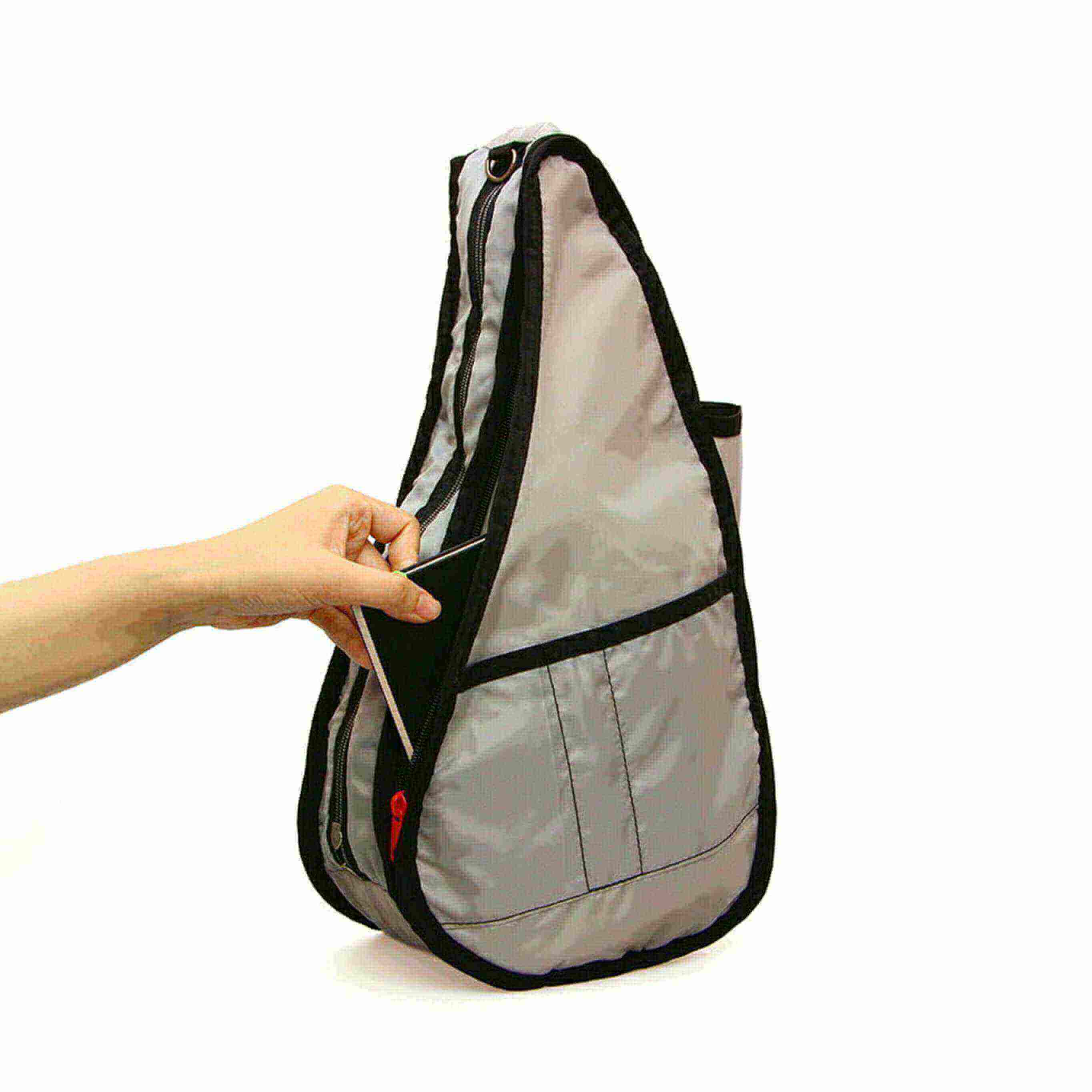 ヘルシーバックバッグ S テクスチャードナイロン エバーグリーン｜撥水