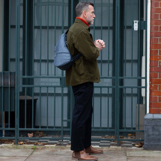 ヘルシーバックバッグ S ヴィンテージブルー 斜め掛け